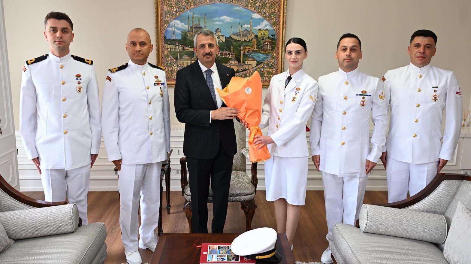 Sahil Güvenlikten Vali Sezer’e ziyaret