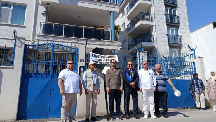 Yunan Konsolosluğu’na siyah çelenk