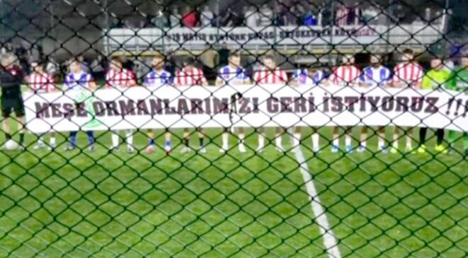 Yeşil sahadan çevre çığlığı