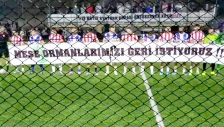 Yeşil sahadan çevre çığlığı