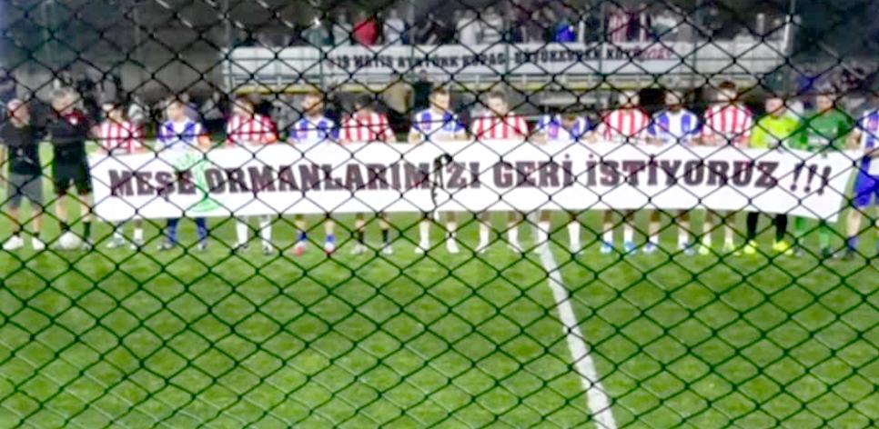 Yeşil sahadan çevre çığlığı