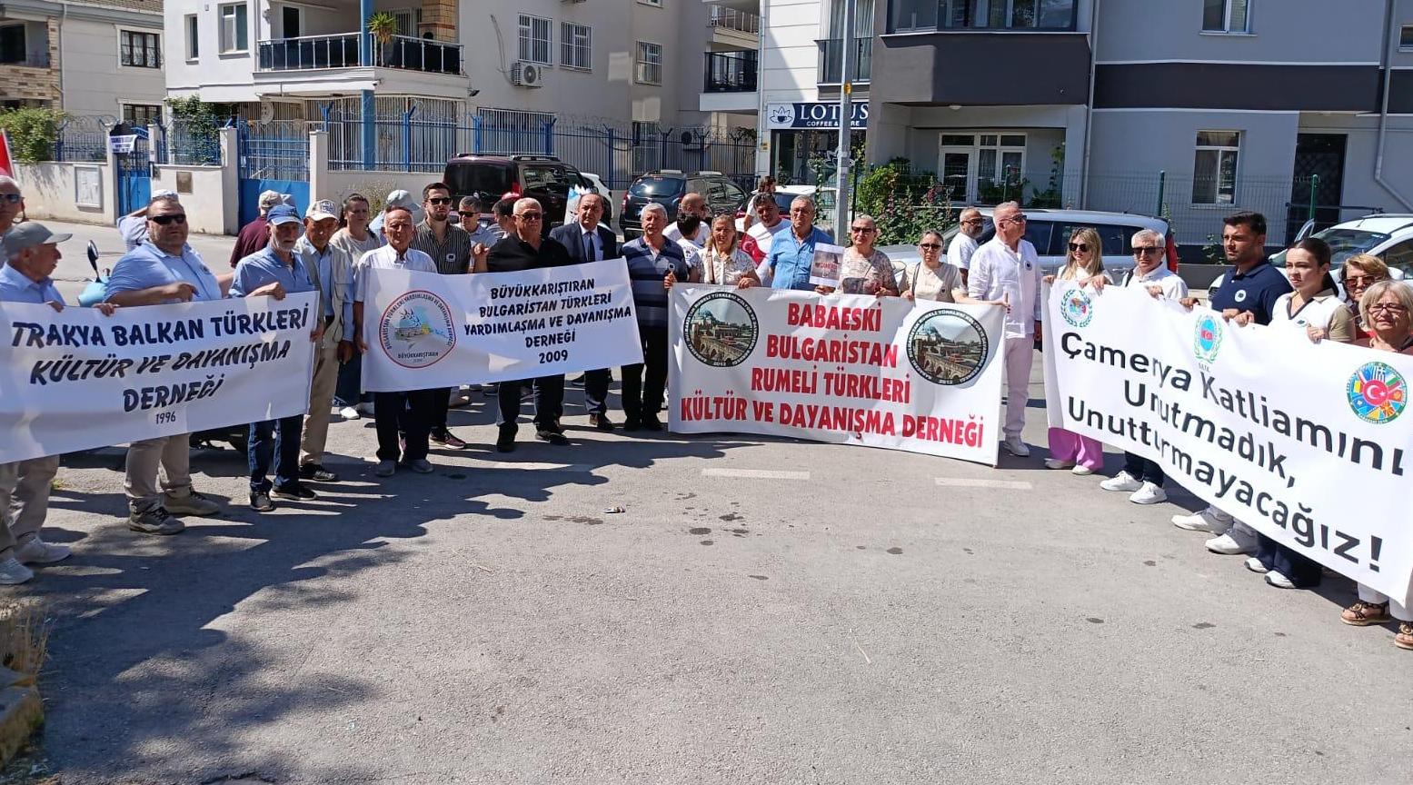 Yunan Konsolosluğu’na siyah çelenk