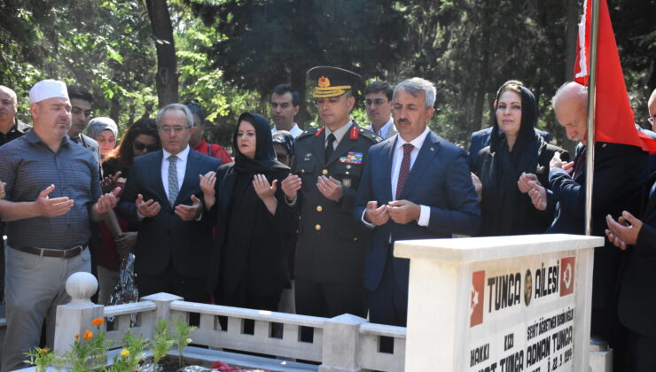Şehit kabirleri ziyaret edildi