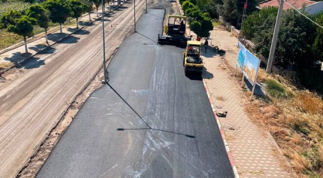 Enez’de asfalt seferberliği