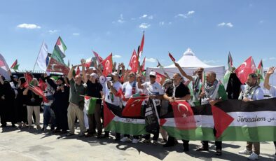 “Filistin Konvoyu” İpsala’dan giriş yaptı