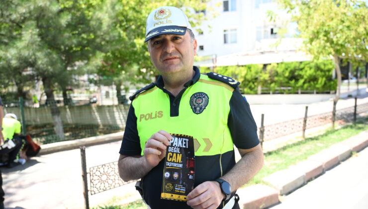 Motosikletlilere güvenli sürüş eğitimi