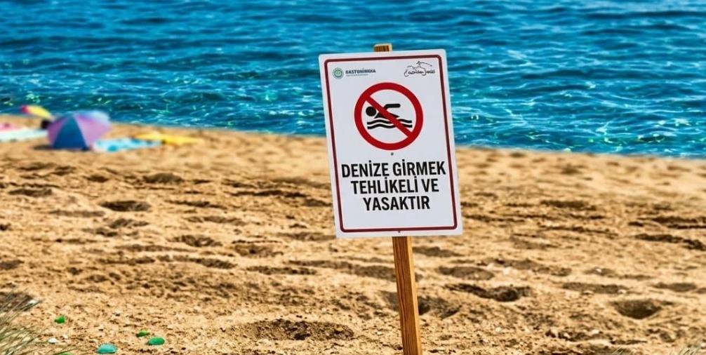 Denize girmek yasak!