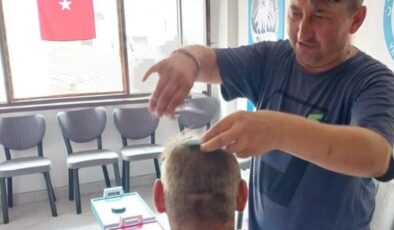 Engelli vatandaşlara ücretsiz tıraş