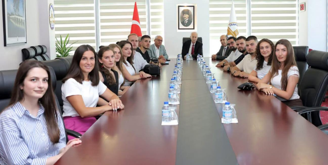 Kosova heyetinden Rektör Hatipler’e ziyaret