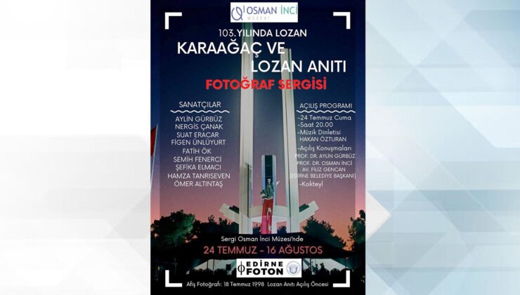 Lozan Anıtı Fotoğraf Sergisi açılacak
