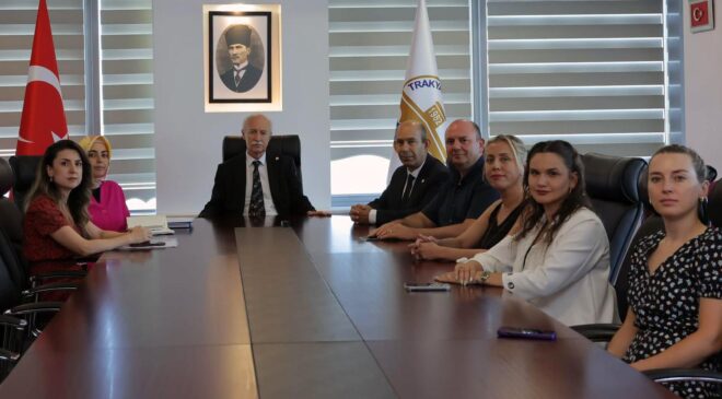 Edirne Kent Konseyi’nden TÜ’ye ziyaret