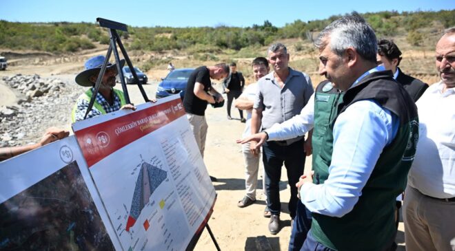 Çömlekköy Barajı’nda çalışmalar tam gaz