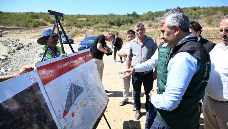 Çömlekköy Barajı’nda çalışmalar tam gaz