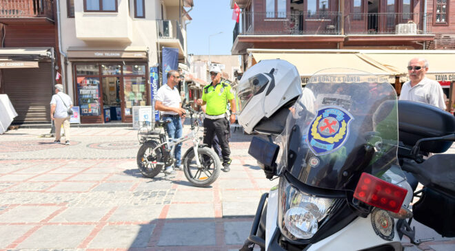 Saraçlar’da motosiklet denetimi