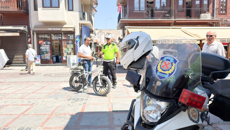 Saraçlar’da motosiklet denetimi