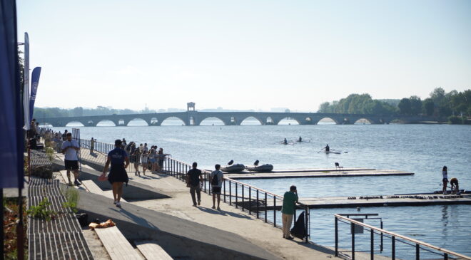 Meriç Nehri’nde kürek heyecanı