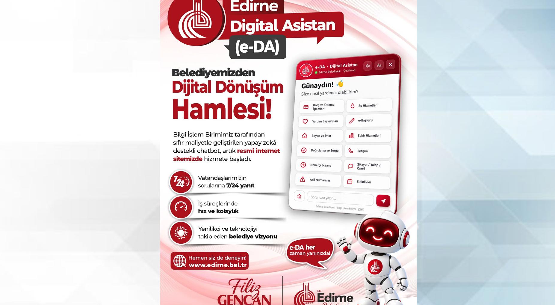 Belediyenin artık dijital asistanı var