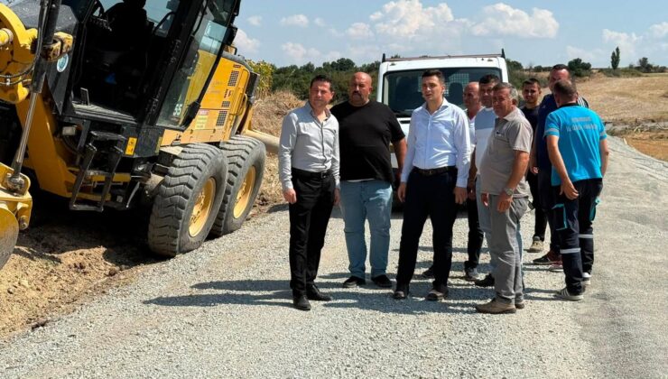 İpsala Kaymakamı Güzel, yol çalışmalarını inceledi