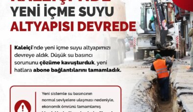 Kaleiçi’nde altyapı tamam