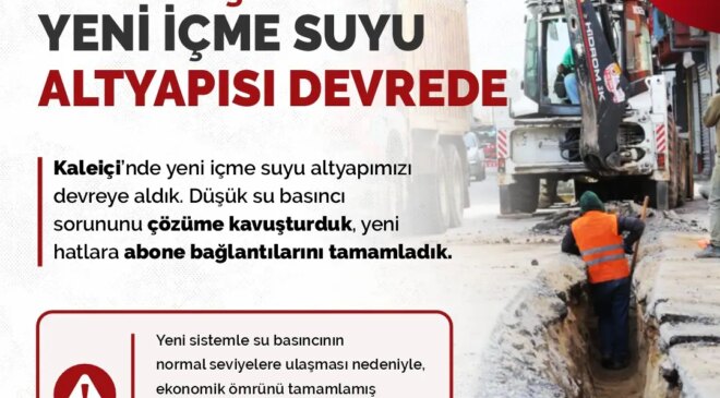 Kaleiçi’nde altyapı tamam