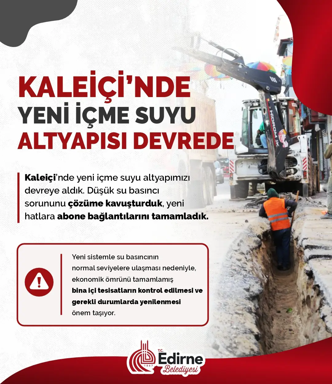 Kaleiçi’nde altyapı tamam