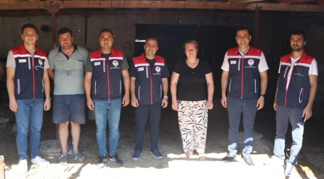 Kırsaldaki kadın yetiştiricilere ziyaret