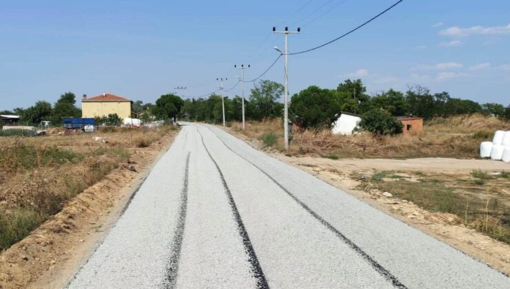 Kumdere Köyü’nün yolu tamam