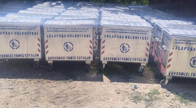Lalapaşa’ya gıcır gıcır çöp konteyneri