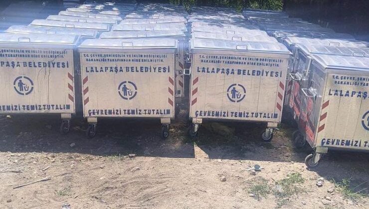 Lalapaşa’ya gıcır gıcır çöp konteyneri