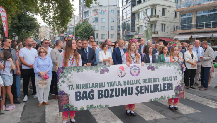 Bağ Bozumu Şenlikleri’nde renkli görüntüler