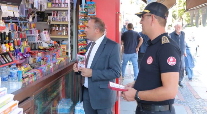 Esnaflara yangın güvenliği anlatıldı