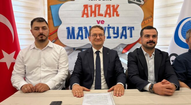 “İlk ders ahlak ve maneviyat olmalıdır”