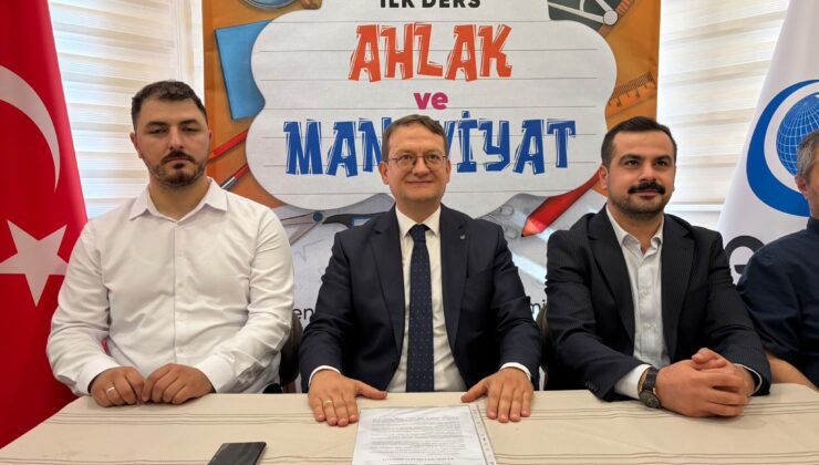 “İlk ders ahlak ve maneviyat olmalıdır”