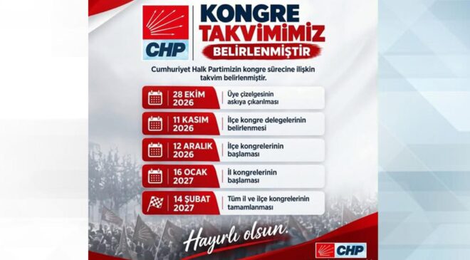 CHP’nin kongre takvimi belli oldu