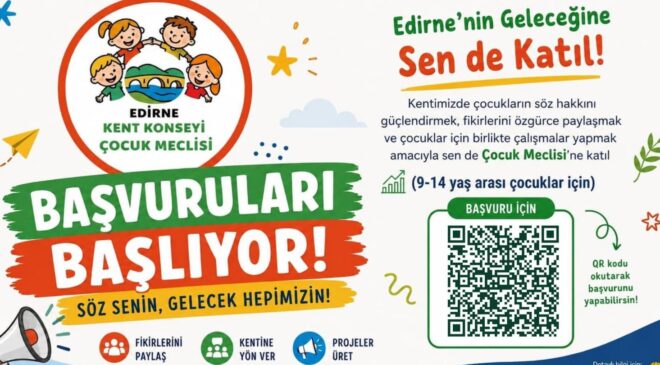Çocuk Meclisi’nde başvurular başladı