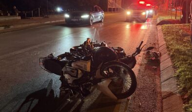 İki motosiklet çarpıştı
