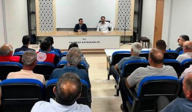 Kaymakam Çolak, muhtarlarla buluştu