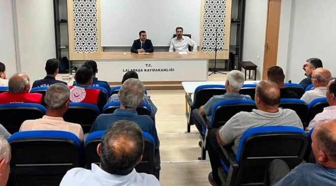 Kaymakam Çolak, muhtarlarla buluştu