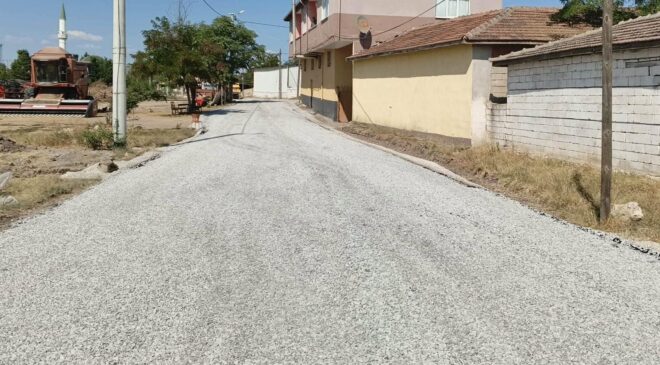 Necatiye köyüne sıcak asfalt