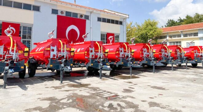 Su tankerleri 400 yangını söndürdü