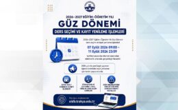 TÜ’de yeni dönem kayıt takvimi açıklandı