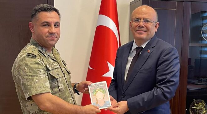 Yüzbaşı Arıkan’dan Kaymakam Köken’e ziyaret