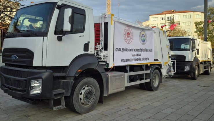Keşan Belediyesi’ne yeni çöp kamyonu