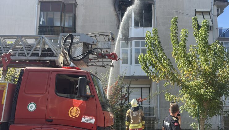 Apartmanda korkutan yangın