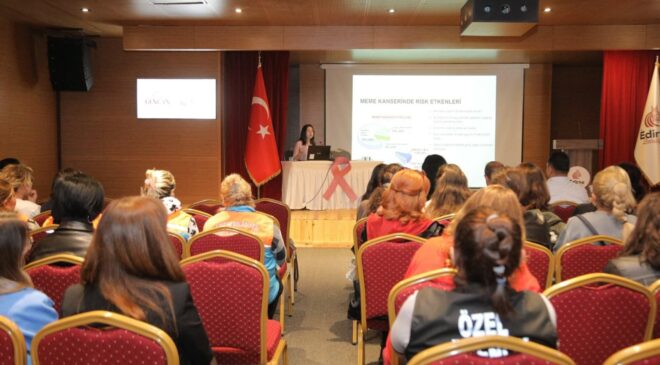 Kadın çalışanlara meme kanseri farkındalık semineri