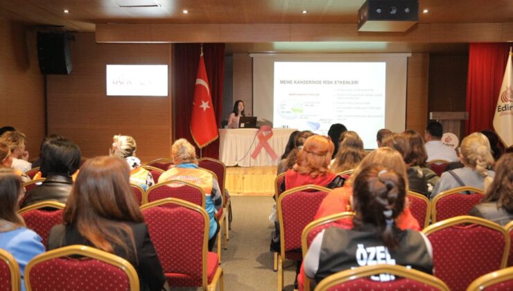 Kadın çalışanlara meme kanseri farkındalık semineri