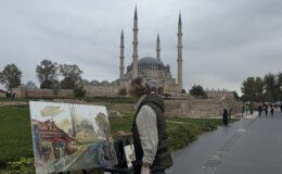 Selimiye’nin görkemi tuvallerde