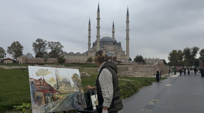 Selimiye’nin görkemi tuvallerde