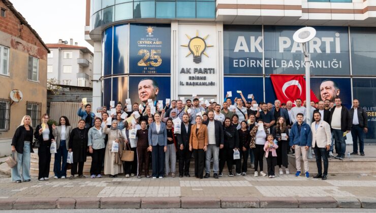 AK Parti Edirne’ye 120 yeni üye 