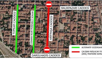 Arifpaşa Caddesi trafiğe kapatıldı
